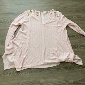 Altar’d state embroidered Flowy top